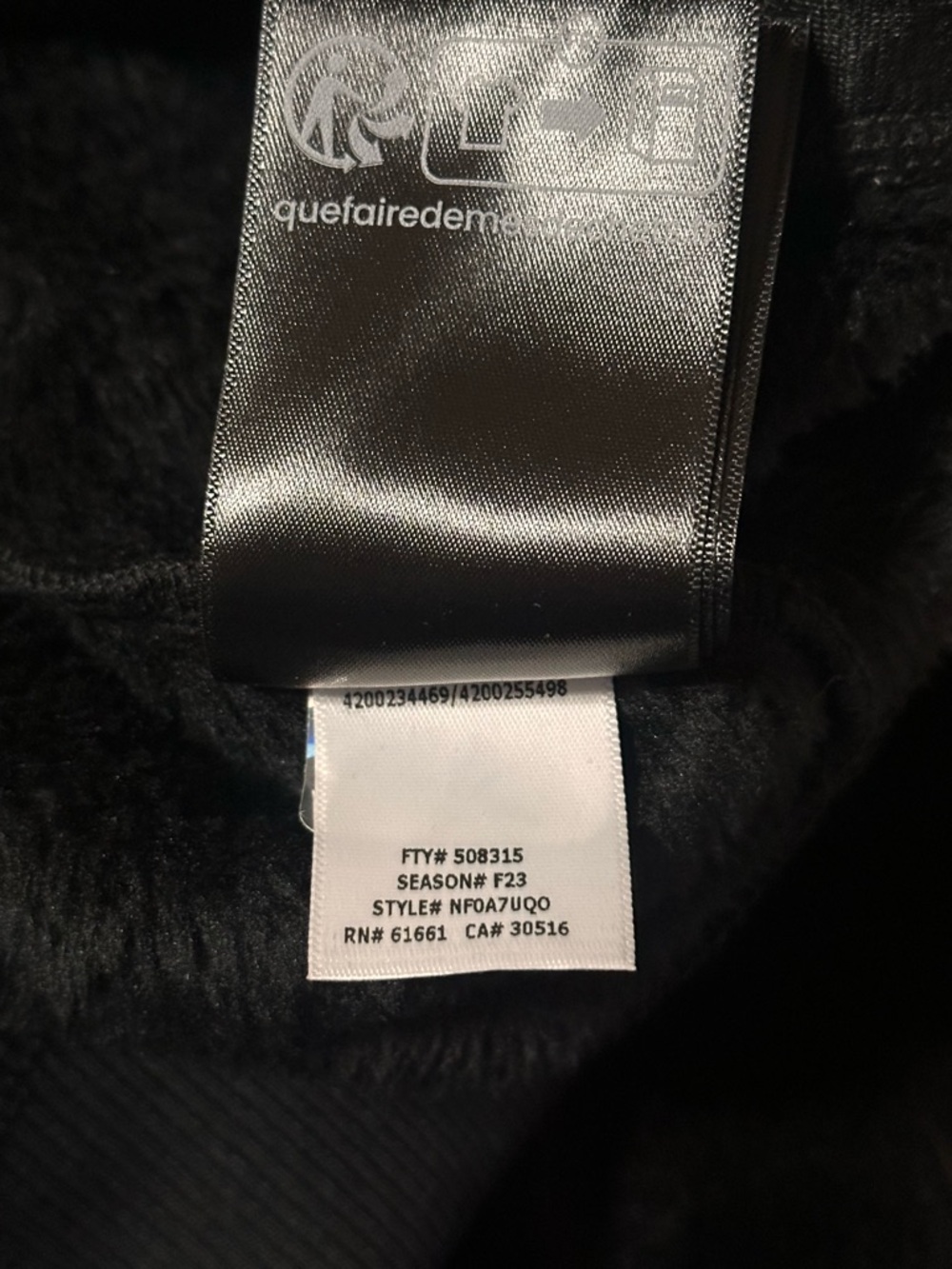 The North Face Osito Lux Long Sleeve Full-Zip Fleece Jacket NWOT Small - Picture 7 of 8